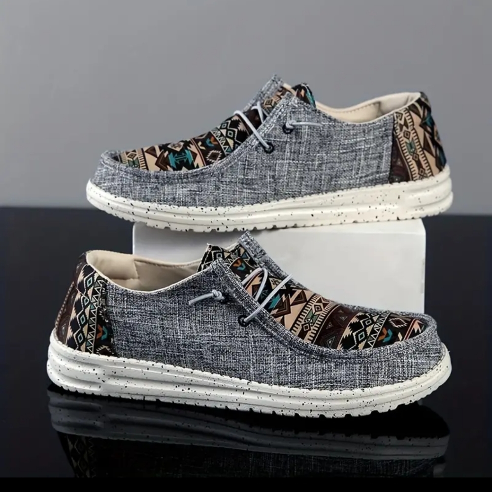 Men's Lace-up Shoes, Breathable Lightweight Non-slip Slip On Shoes,
